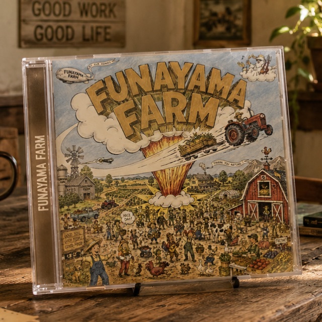 FUNAYAMA FARMのイラストが描かれたCDジャケット